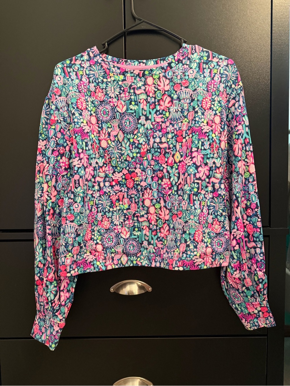 Lilly Pulitzer Floral Sweatshirt in Pink, Blue & Green